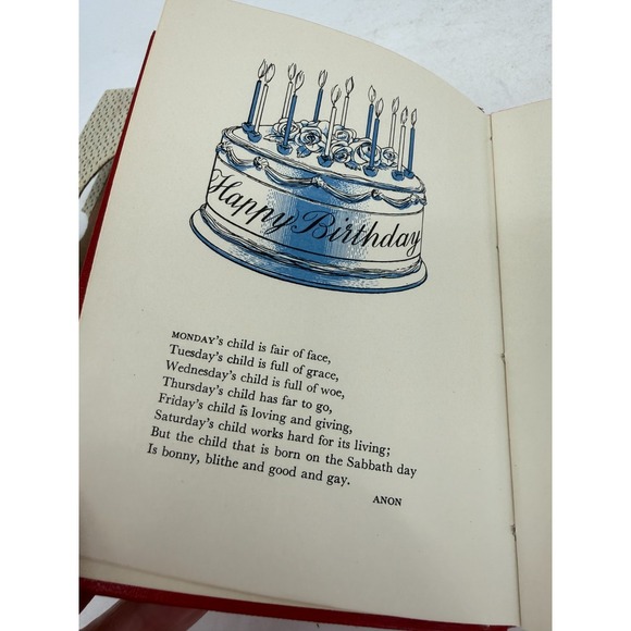 Childrens Birthday Book; by, Margot H. Clow, Collins, 1958 With Decorative Box - Picture 3 of 6